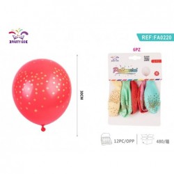 balon pikce 6kom/30cm