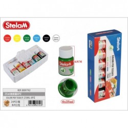 barva za tekstil 6*25ml