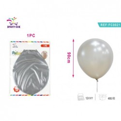 balon 90cm srebrna
