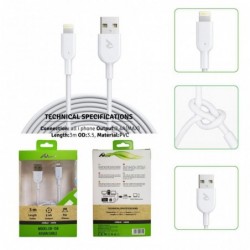 USB kabel tipe C 3m/2.4A
