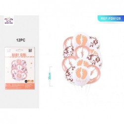 set baloni baby girl 12kom